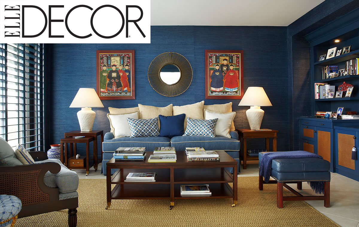 Elle Decor Features The Palm Beach Apartment Blue Den Annie